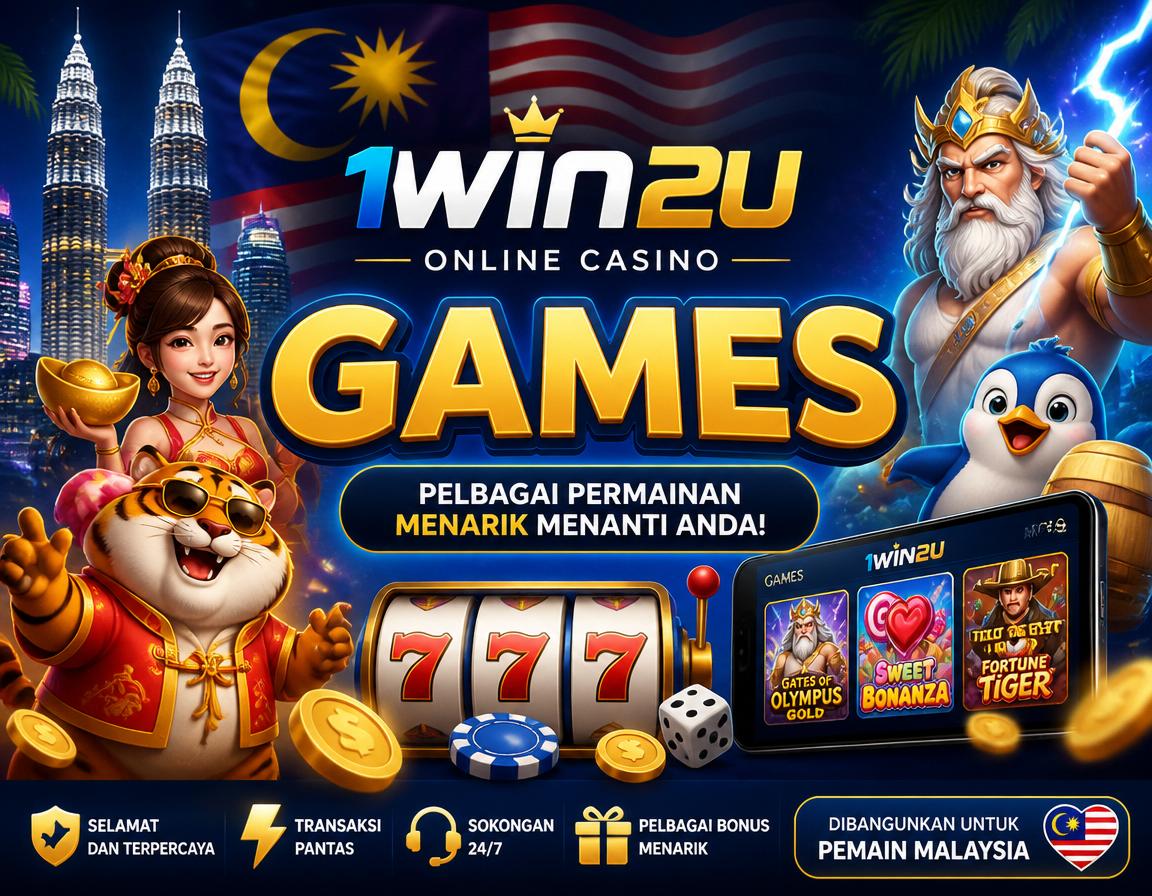 1WIN2U - gambaran permainan dan format meja Gambaran permainan 1WIN2U dengan meja live, kad, cip, dan navigasi kategori
